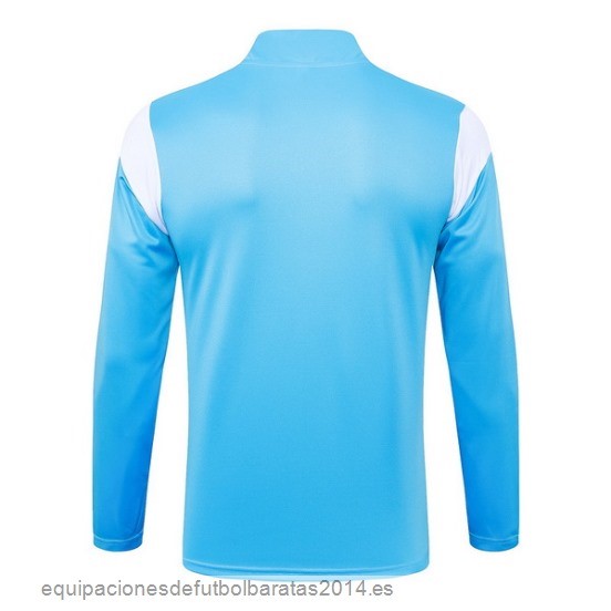 Nuevo Sudadera Entrenamiento Marsella 23/24 Azul Claro Blanco Baratas
